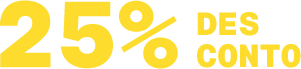 25% desconto